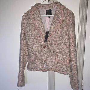 The Limited Boucle Blazer Coco Style Tweed